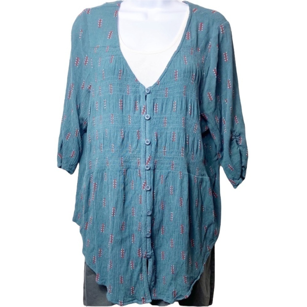 TORRID V-Neck Top, Floral-like Flowy Boho